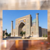 Zonneplein in Pakistan - Samarkand, Oezbekistan Raamsticker (Vel 2)