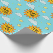 Zonnepraat de Heer Cadeaupapier (Hoek)