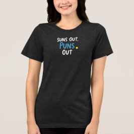 Zonnepret met woordspelingen – Grappig zomergrappe Tri-Blend Shirt