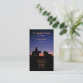 Zonneprofielkaart Visitekaartje (Staand voorkant)