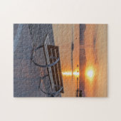 Zonnepuzzel in het meer van Garda Legpuzzel (Horizontaal)