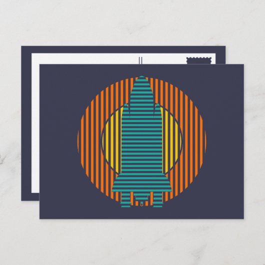 zonneraketten briefkaart (Voorkant / Achterkant)