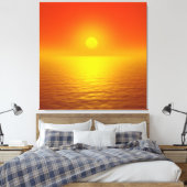 zonnereflectie canvas afdruk (Insitu (Slaapkamer))