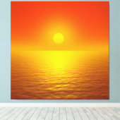 zonnereflectie canvas afdruk (Insitu (Houten vloer))