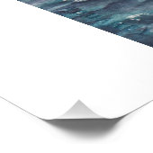 Zonnereflectiegolf Zee 20x25 voor een zeilboot Poster (Hoek)