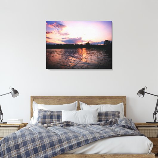 Zonnereflecties Canvas Afdruk (Insitu (Slaapkamer))