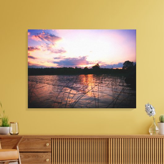 Zonnereflecties Canvas Afdruk (Insitu (Woonkamer))