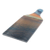 Zonnereflecties op de fotografie van water snijplank (Hoek)