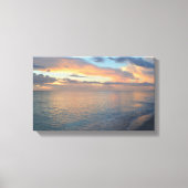 Zonnereflecties op het water canvas afdruk (Voorkant)