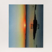 zonnereflecties op meer legpuzzel (Verticaal)