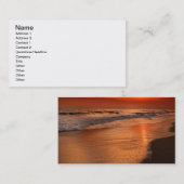 Zonnereflecties voor wolken en de kust van de ocea visitekaartje (Voorkant / Achterkant)