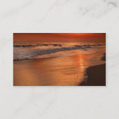 Zonnereflecties voor wolken en de kust van de ocea visitekaartje (Achterkant)