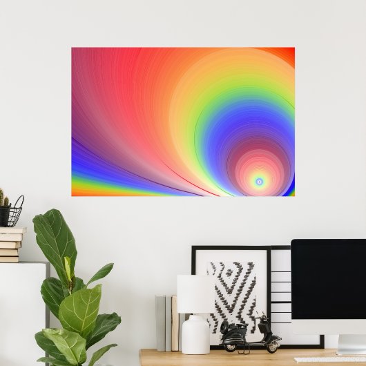 Zonneregenboog Poster (Thuiskantoor)