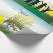 Zonneregenboogkinderen Cadeaupapier