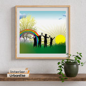 Zonneregenboogkinderen Poster