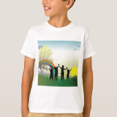 Zonneregenboogkinderen T-shirt (Voorkant)