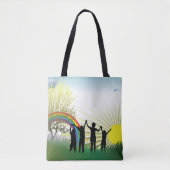 Zonneregenboogkinderen Tote Bag (Voorkant)