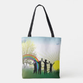Zonneregenboogkinderen Tote Bag (Achterkant)