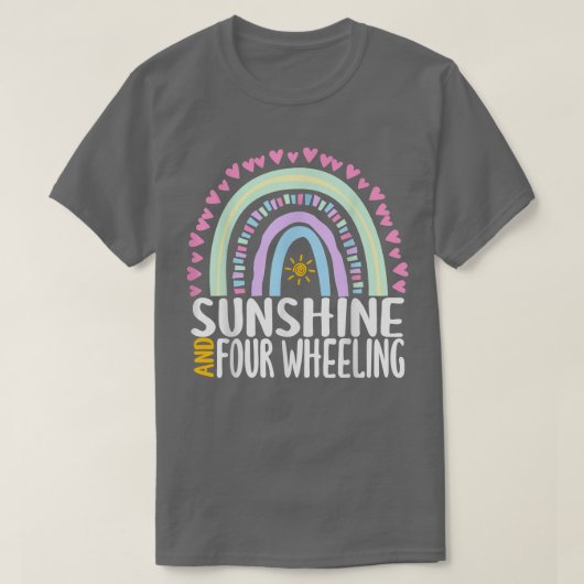 Zonnerichter en vier wielrennen t-shirt (Design voorkant)