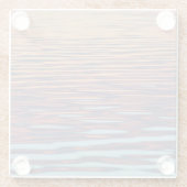 Zonnerimpels op water glazen onderzetter (Achterkant)