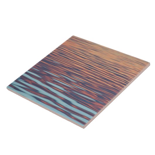 Zonnerimpels op water tegeltje (Zijkant)