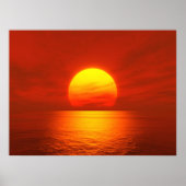 zonnerood poster (Voorkant)