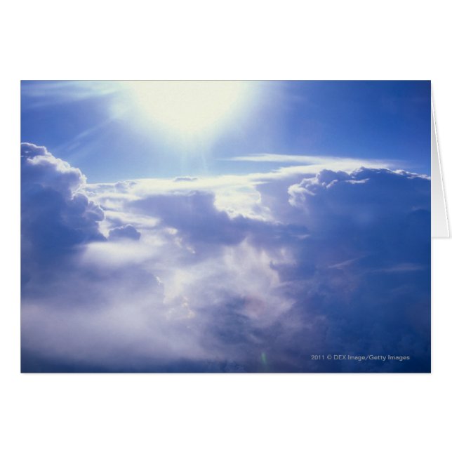 Zonneschacht door wolken (Voorkant Horizontaal)