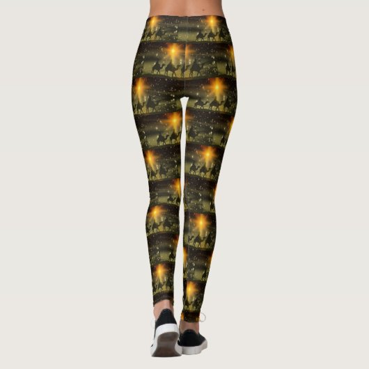 Zonneschaduw 3 Wise Mannen Kerstmis leggings (Achterkant)
