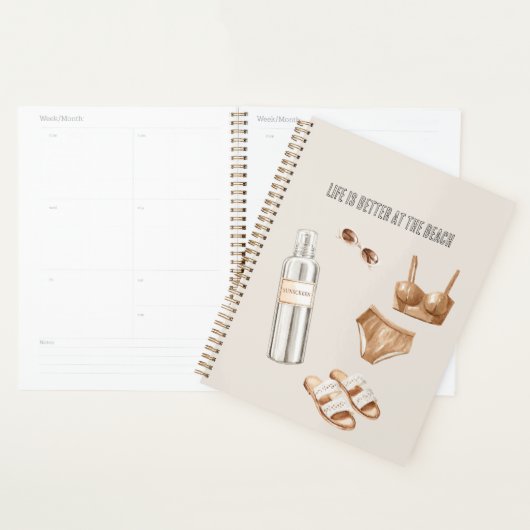 Zonnescherm Badpak Sandalen Planner (Display)