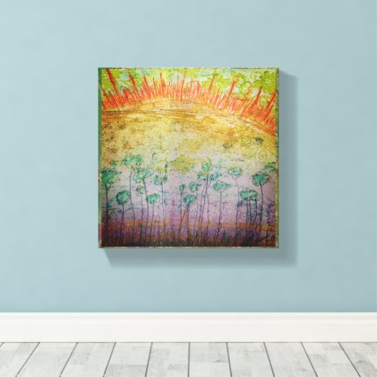 zonnescherm canvas afdruk (Insitu (Houten vloer))