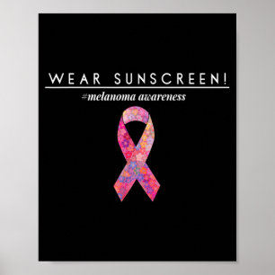 Zonnescherm dragen poster