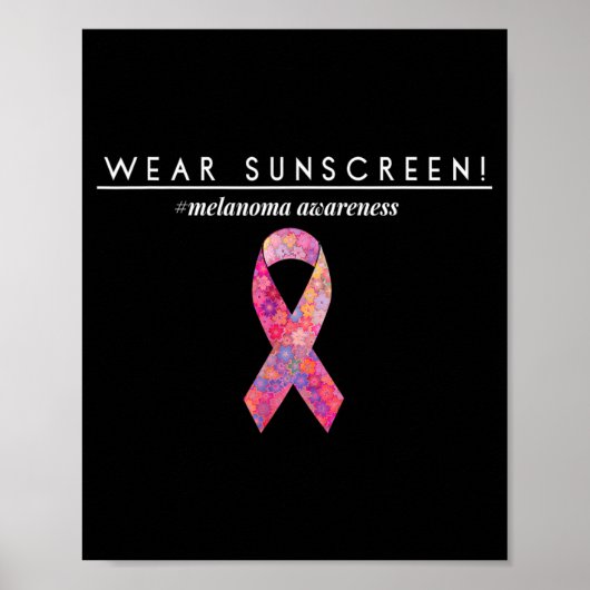 Zonnescherm dragen poster (Voorkant)