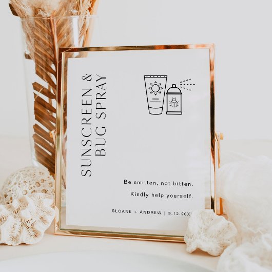 Zonnescherm en touwtrekbord poster