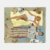 Zonnescherm? Fleece Deken (Voorkant (Horizontaal))