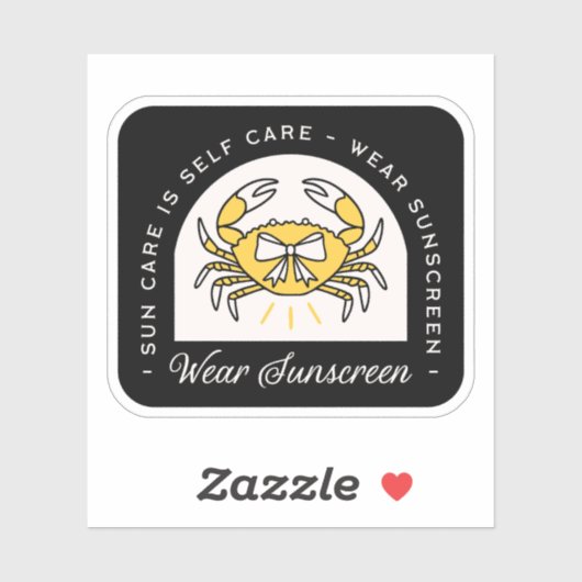 Zonnescherm spf zon uv bescherming herinneringscit sticker (Vel)