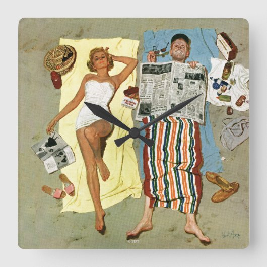 Zonnescherm? Vierkante Klok (Voorkant)