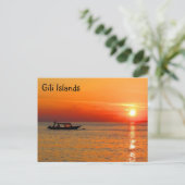 zonnescherm voor gili - eilanden briefkaart (Staand voorkant)