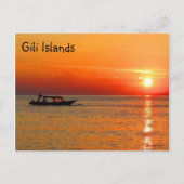 zonnescherm voor gili - eilanden briefkaart (Voorkant)