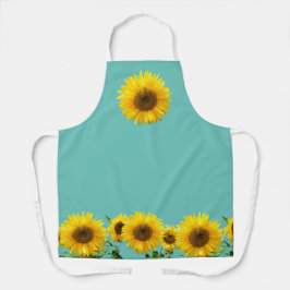 Zonneschermen op Teal Turquoise Schort