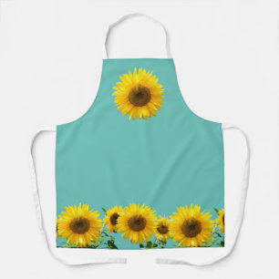 Zonneschermen op Teal Turquoise Schort