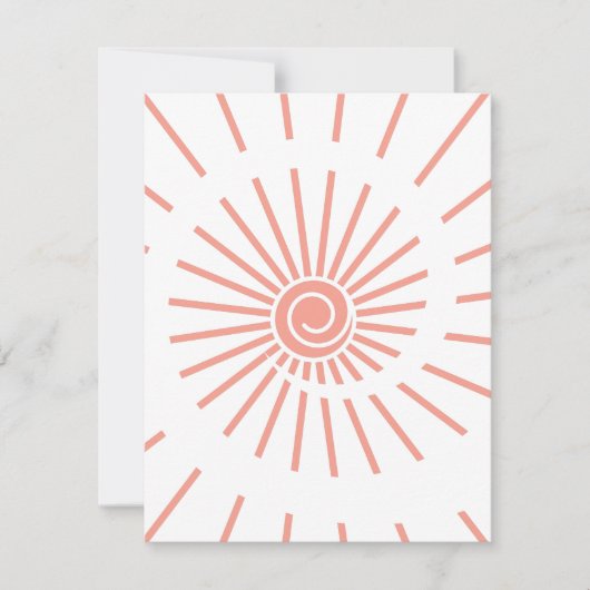 Zonneschijn 10 notitiekaartje (Voorkant)