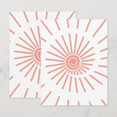 Zonneschijn 10 notitiekaartje (Voorkant / Achterkant)