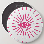 Zonneschijn 15 ronde button 6,0 cm (Voorkant /achterkant)