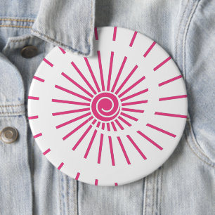 Zonneschijn 15 ronde button 6,0 cm