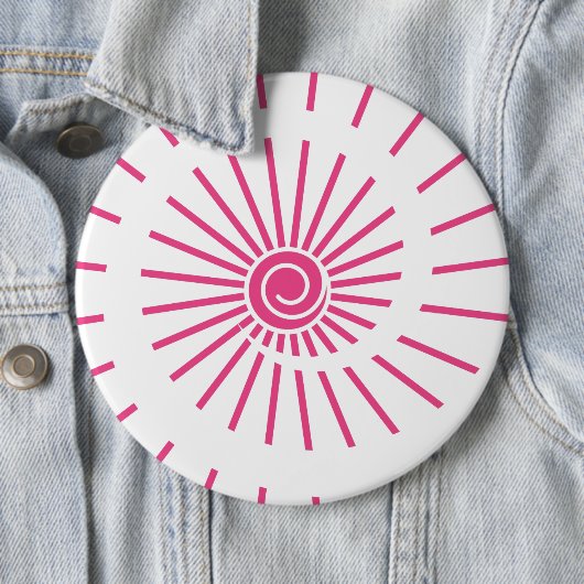 Zonneschijn 15 ronde button 6,0 cm (In situ)