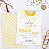 Zonneschijn 1e verjaardag Eerste reis rond de zon Kaart