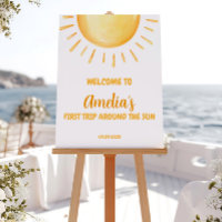 Zonneschijn 1e Verjaardag Welkomstbord