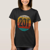 zonneschijn 201 — Code gebied T-shirt (Voorkant)