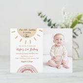 Zonneschijn 2e Verjaardag Onze Kleine Zonneschijn  Kaart (Staand voorkant)