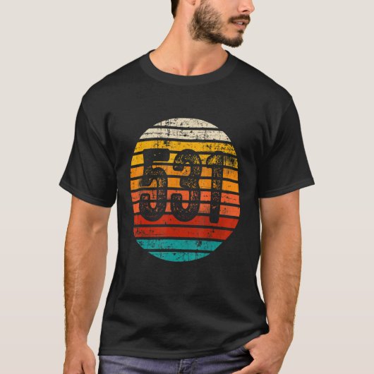 zonneschijn 531 Gebied Code T-shirt (Voorkant)